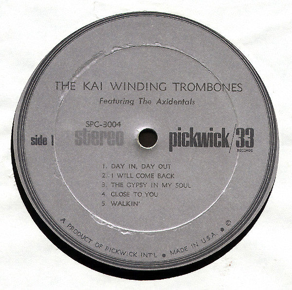 The Kai Winding Trombones Featuring The Axidentals : The Kai Winding Trombones Featuring The Axidentals (LP, Album, RE)