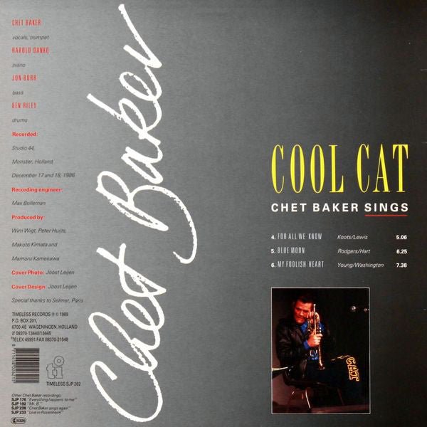 Chet Baker : Cool Cat (LP, Album)