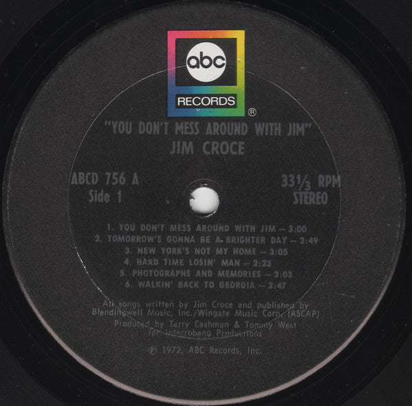 Jim Croce : You Don't Mess Around With Jim (LP, Album, RE, Pit)