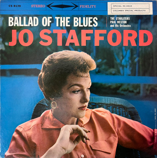 Jo Stafford With Paul Weston And His Orchestra And The Starlighters : Ballad Of The Blues (LP, Album, RE, Ter)