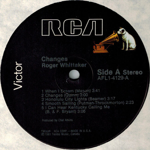 Roger Whittaker : Changes (LP, Album)