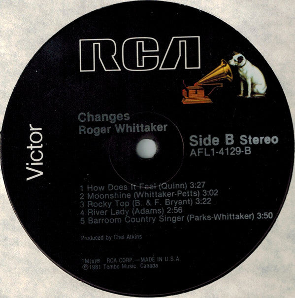 Roger Whittaker : Changes (LP, Album)