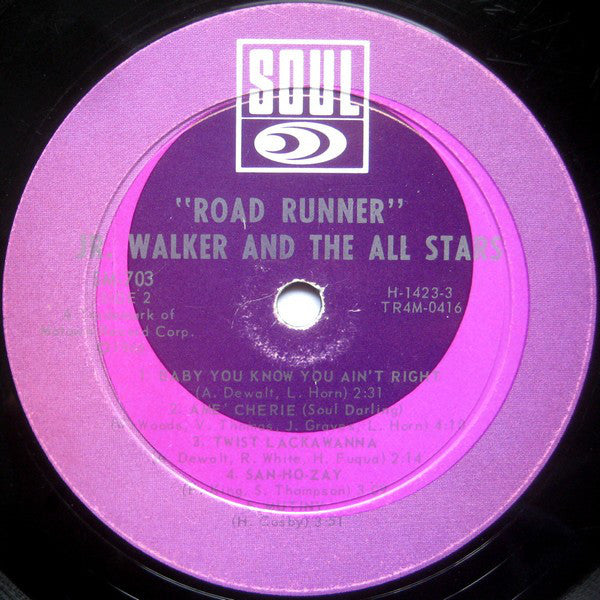 Jr. Walker & The All Stars* : Road Runner (LP, Album, Mono)