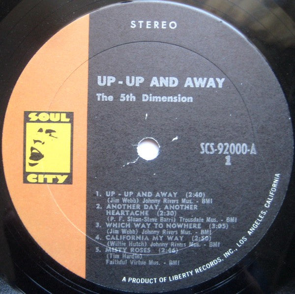 The 5th Dimension* : Up, Up And Away (LP, Album, Res)