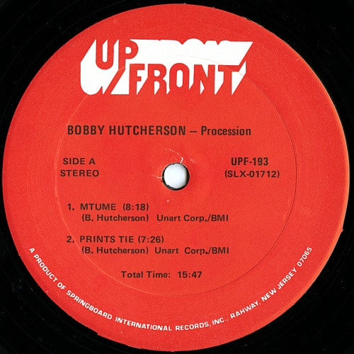 Bobby Hutcherson : Procession (LP, Comp)