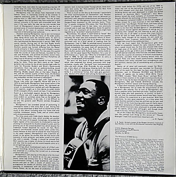 Wes Montgomery : Pretty Blue (2xLP, Comp, RM, San)