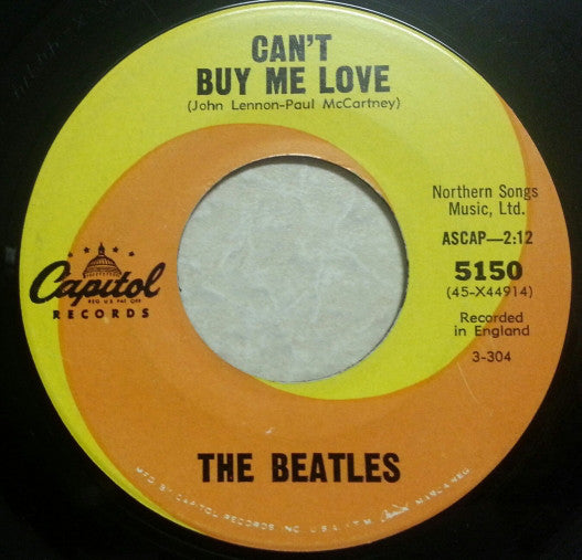 The Beatles : Can't Buy Me Love (7", Single, Los)
