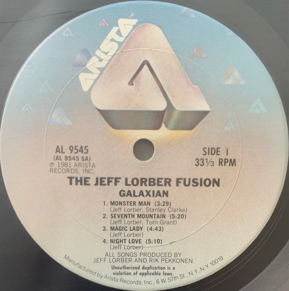 Jeff Lorber Fusion* : Galaxian (LP, Album, Clu)