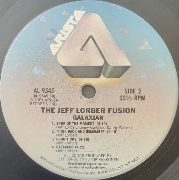 Jeff Lorber Fusion* : Galaxian (LP, Album, Clu)