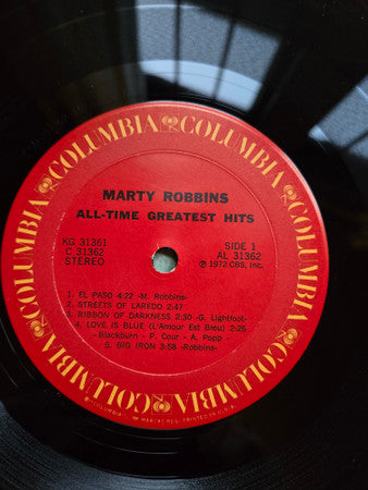 Marty Robbins : Marty Robbins' All-Time Greatest Hits (2xLP, Comp)