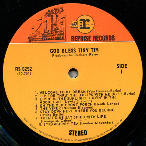 Tiny Tim : God Bless Tiny Tim (LP, Album, Pit)