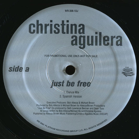 Christina Aguilera : Just Be Free (12", Promo)