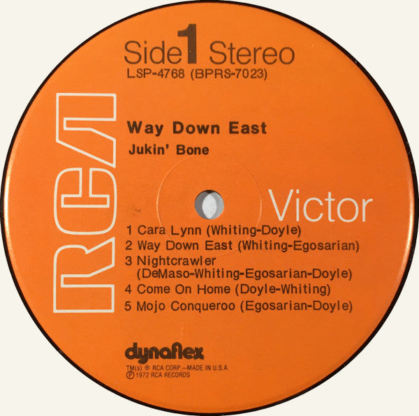 Jukin' Bone : Way Down East (LP, Album)