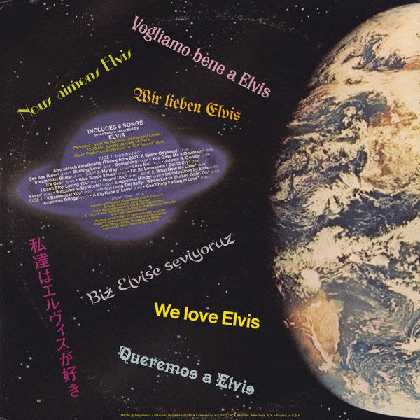 Elvis* : Aloha From Hawaii Via Satellite (2xLP, Album, Quad, Die)