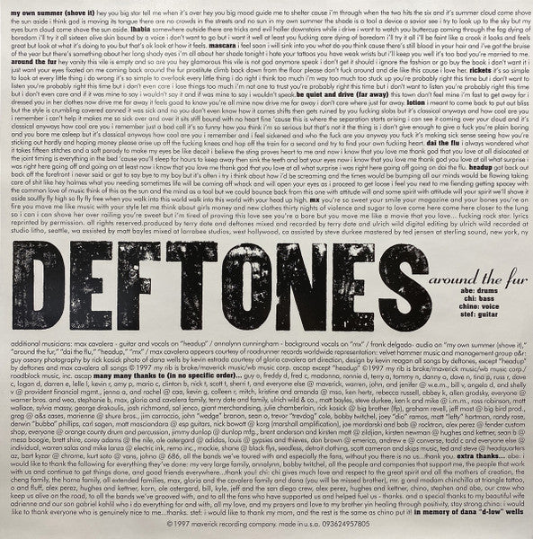 Deftones : Around The Fur (LP, Album, RE, RP, 180)