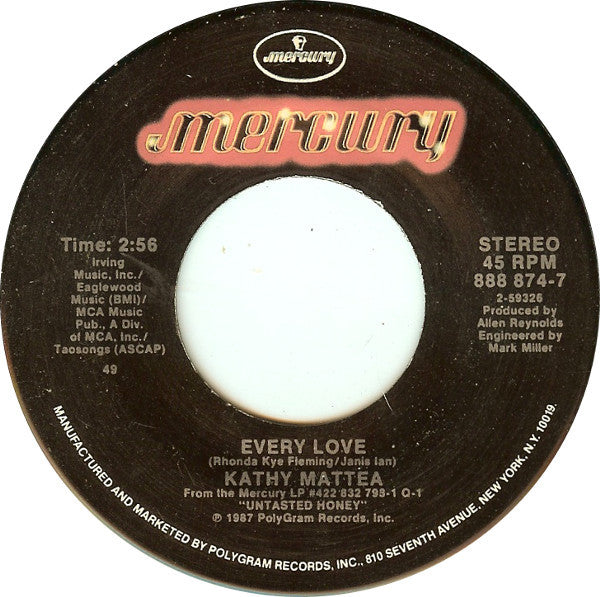 Kathy Mattea : Goin' Gone (7", Spe)