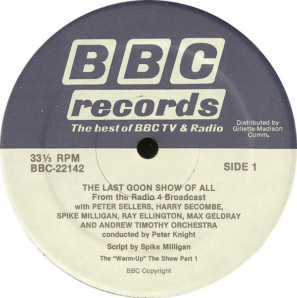 The Goons : The Last Goon Show Of All (LP, Album)
