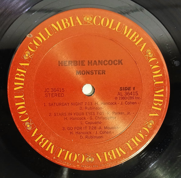 Herbie Hancock : Monster (LP, Album, Pit)