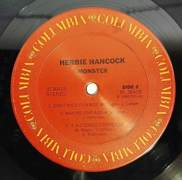 Herbie Hancock : Monster (LP, Album, Pit)