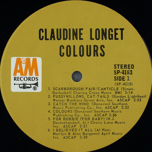 Claudine Longet : Colours (LP, Album, Pit)