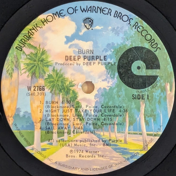 Deep Purple : Burn (LP, Album, Ter)