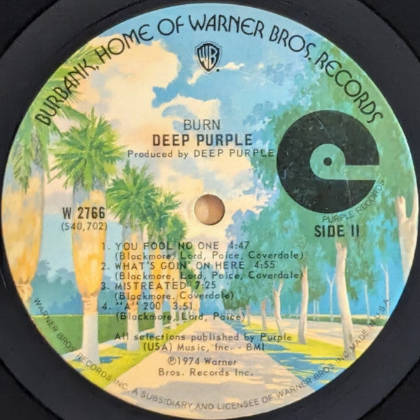 Deep Purple : Burn (LP, Album, Ter)