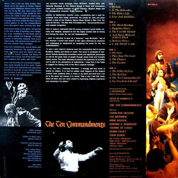 Elmer Bernstein : Music From The Sound Track Of Cecil B. DeMille's "The Ten Commandments" (2xLP, Album, Mono, Gat)