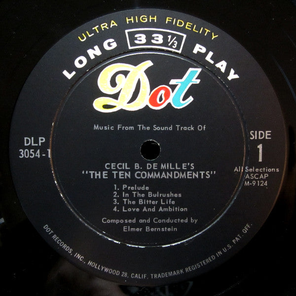 Elmer Bernstein : Music From The Sound Track Of Cecil B. DeMille's "The Ten Commandments" (2xLP, Album, Mono, Gat)