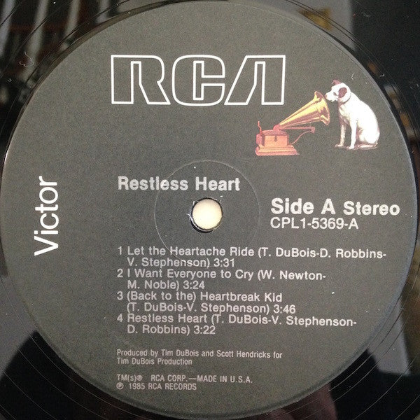 Restless Heart : Restless Heart (LP, Album, Ind)