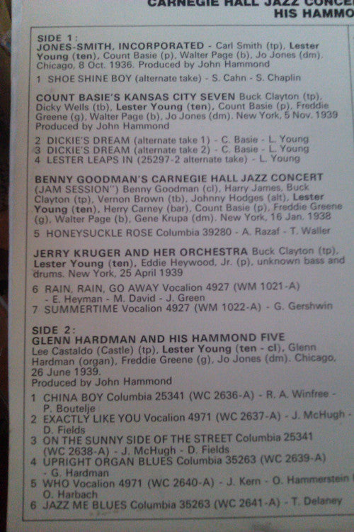 Lester Young : Young Lester Young (LP, Comp)