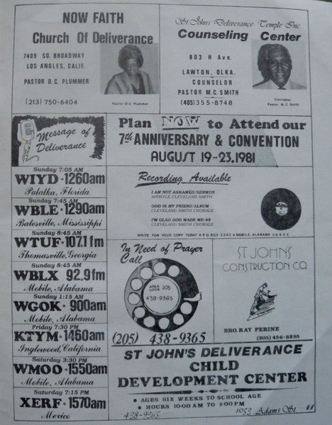 The Cleveland Smith Chorale of Mobile : God Is My Friend (LP)