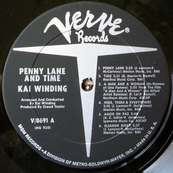 Kai Winding : Penny Lane & Time (LP, Album, Mono, Gat)