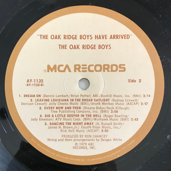 The Oak Ridge Boys : The Oak Ridge Boys Have Arrived (LP, Album, Pin)