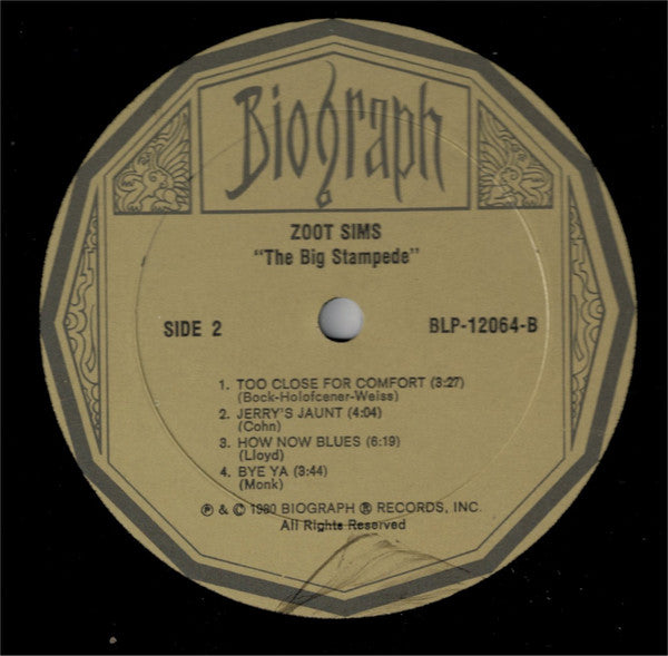 Zoot Sims : The Big Stampede (LP, Album, RE)