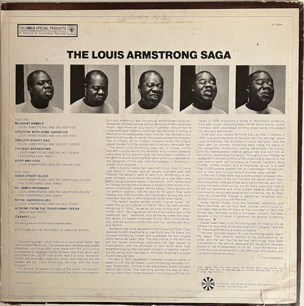 Louis Armstrong : The Louis Armstrong Saga (LP, Comp, RE)