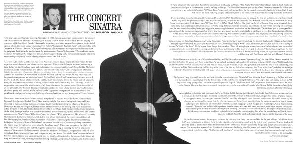 Frank Sinatra : The Concert Sinatra (LP, Album, Ltd, Num, RE, RM, S/Edition, Gat)