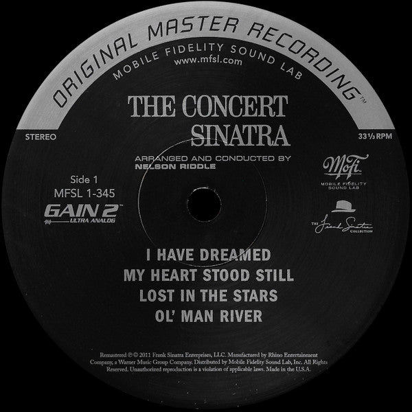 Frank Sinatra : The Concert Sinatra (LP, Album, Ltd, Num, RE, RM, S/Edition, Gat)