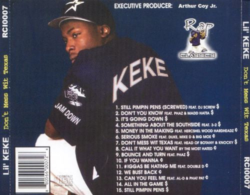Lil' Keke : Don't Mess Wit Texas (CD, Album, RE)