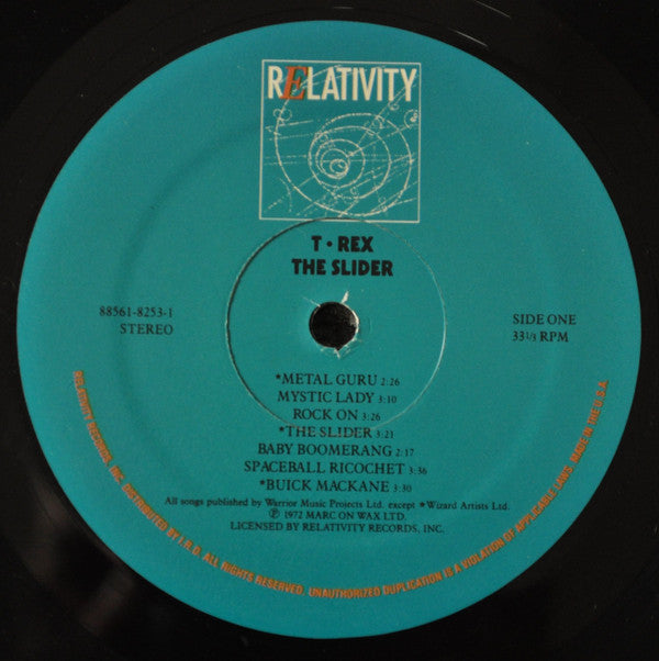 T. Rex : The Slider (LP, Album, RE)