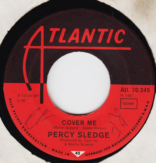 Percy Sledge : Cover Me / Behind Every Great Man There's A Woman (7", Single)