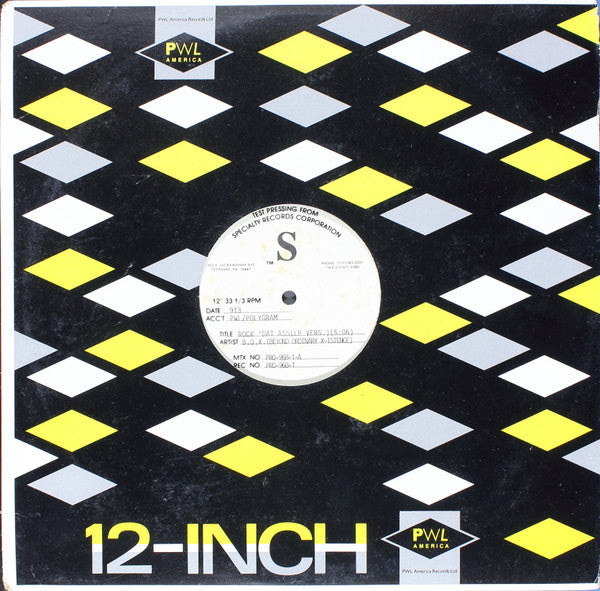 B.O.X. (Beyond Ordinary X-istence)* : Rock 'Dat Ass (12", TP)