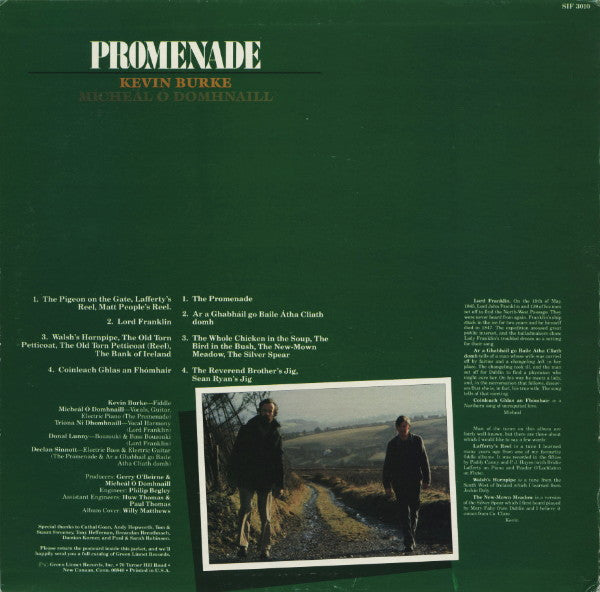 Kevin Burke (2) & Mícheál Ó Domhnaill : Promenade (LP, Album)