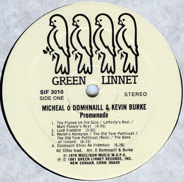 Kevin Burke (2) & Mícheál Ó Domhnaill : Promenade (LP, Album)