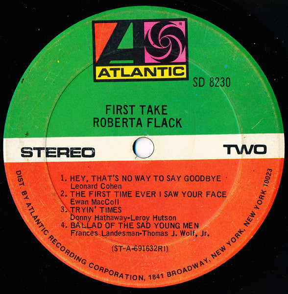 Roberta Flack : First Take (LP, Album, 184)