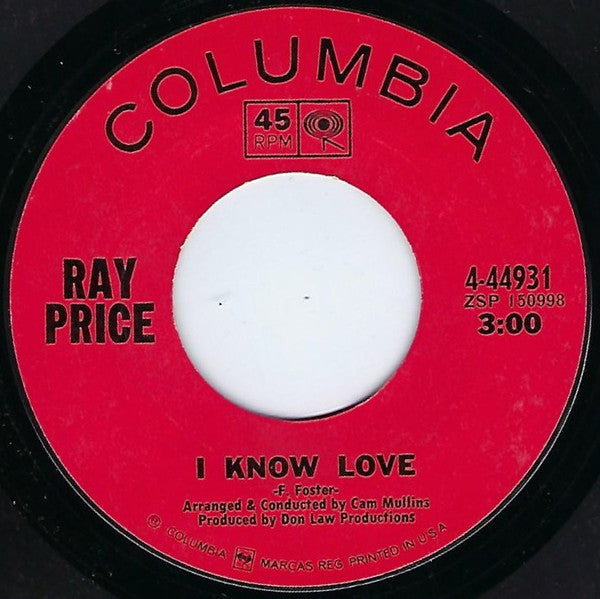 Ray Price : Raining In My Heart (7")