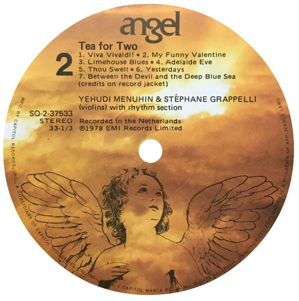 Stéphane Grappelli & Yehudi Menuhin : Tea For Two (LP, Quad)
