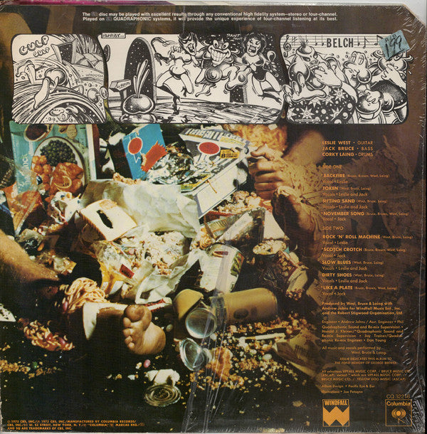 West, Bruce & Laing : Whatever Turns You On (LP, Album, Quad)