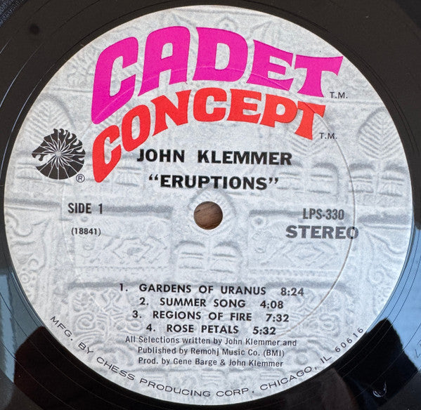 John Klemmer : Eruptions (LP, Album, Mon)