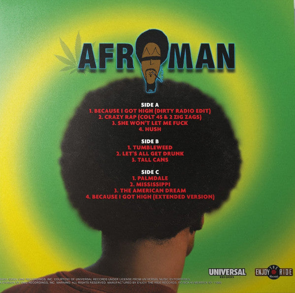 Afroman : The Good Times (LP, Album, RE, S/Edition, Haz)