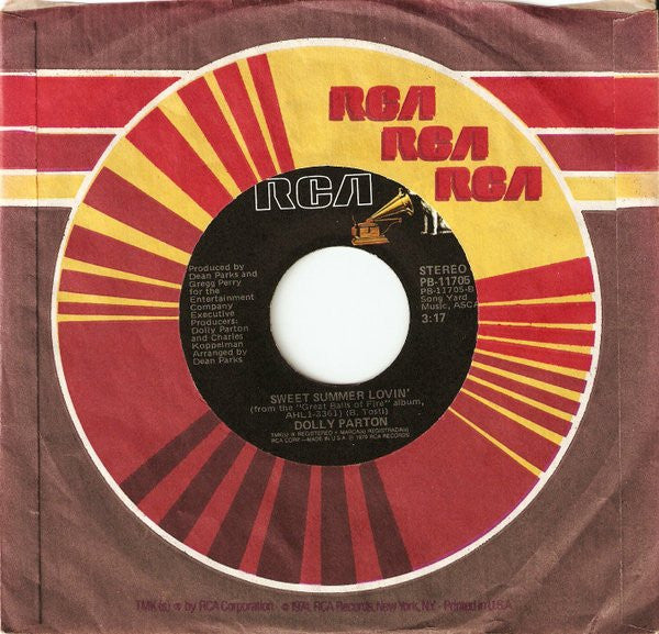 Dolly Parton : Great Balls Of Fire (7", Single, Styrene)